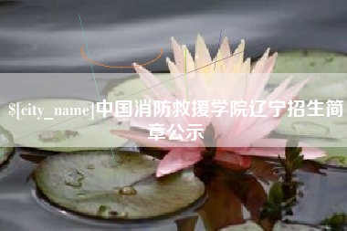百色中国消防救援学院辽宁招生简章公示