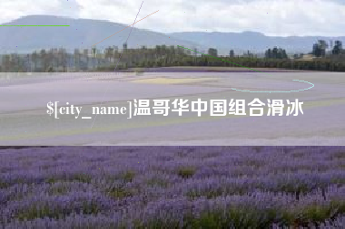 百色温哥华中国组合滑冰