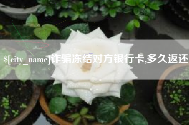 百色诈骗冻结对方银行卡,多久返还