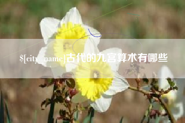 百色古代的九宫算术有哪些