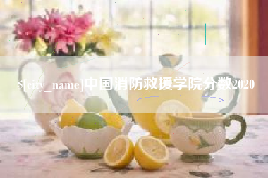 百色中国消防救援学院分数2020