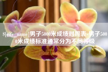 百色男子5000米成绩对照表-男子5000米成绩标准通常分为不同等级