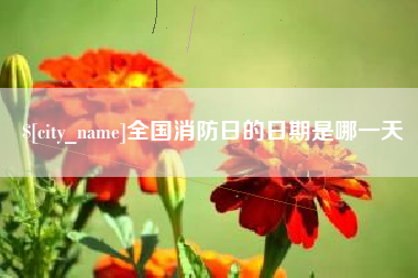 百色全国消防日的日期是哪一天