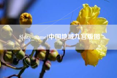 百色中国地域九宫版图