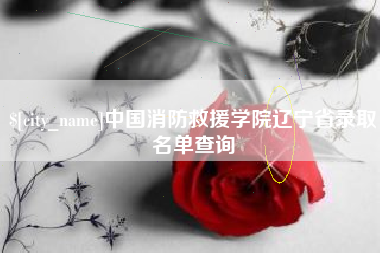 百色中国消防救援学院辽宁省录取名单查询