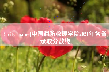 百色中国消防救援学院2021年各省录取分数线