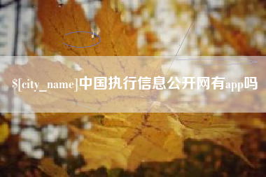 百色中国执行信息公开网有app吗