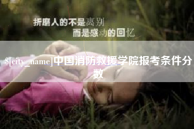 百色中国消防救援学院报考条件分数