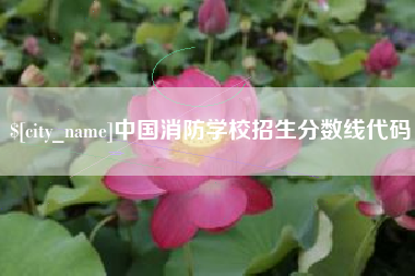 百色中国消防学校招生分数线代码