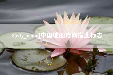 百色中国地图方向指北标志