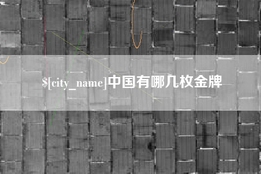 百色中国有哪几枚金牌