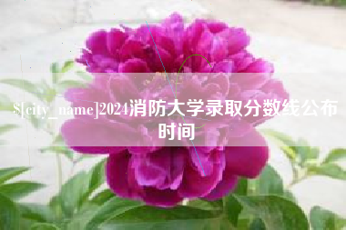 百色2024消防大学录取分数线公布时间