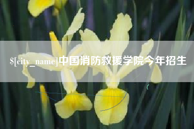 百色中国消防救援学院今年招生