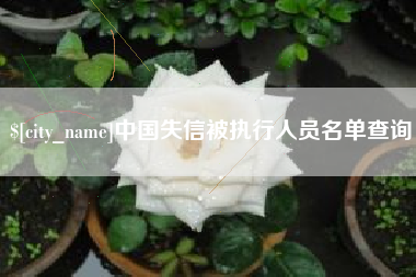 百色中国失信被执行人员名单查询
