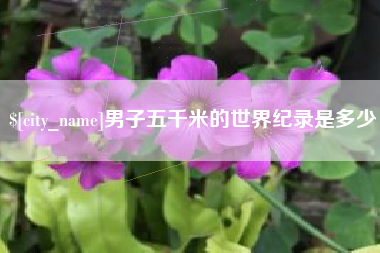 百色男子五千米的世界纪录是多少
