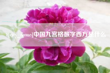 百色中国九宫格数字西方是什么