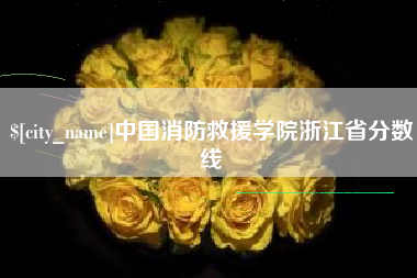 百色中国消防救援学院浙江省分数线