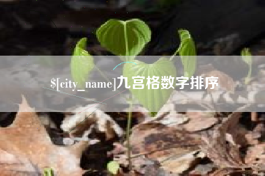 百色九宫格数字排序