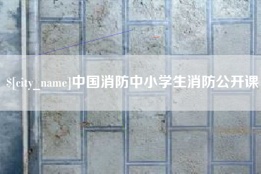 百色中国消防中小学生消防公开课