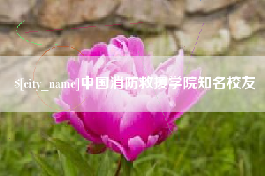 百色中国消防救援学院知名校友