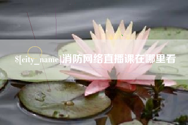 百色消防网络直播课在哪里看