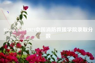 百色2021中国消防救援学院录取分数