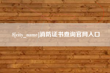 百色消防证书查询官网入口