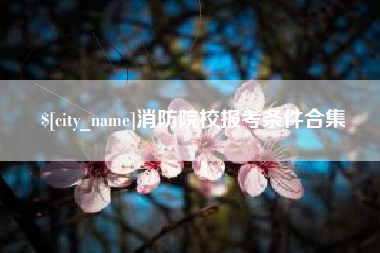 百色消防院校报考条件合集
