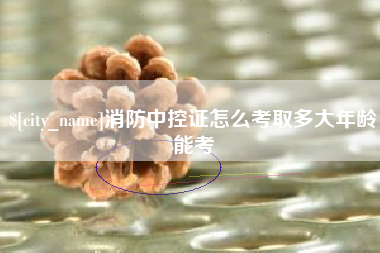 百色消防中控证怎么考取多大年龄能考